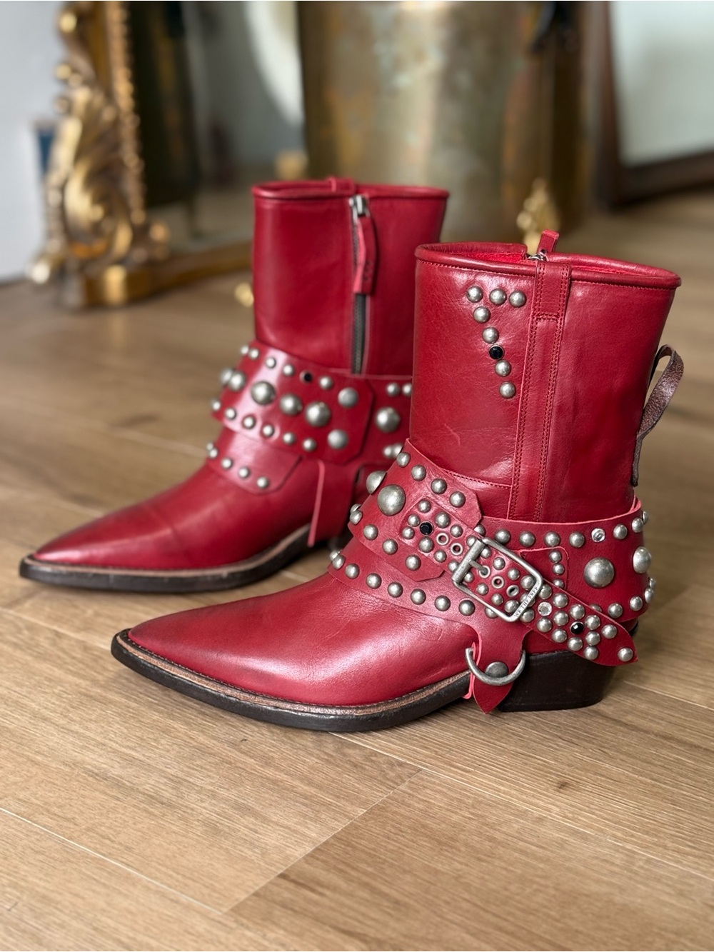 Free People We The Free Axel Boots Red - Picture 2 of 7